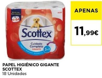 El Corte Inglés Papel higiênico scottex promoção