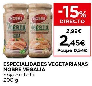Comida vegetariana nobre