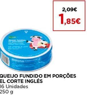 El Corte Inglés Queijo fundido el corte inglés promoção