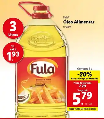 Lidl Óleo Alimentar Fula 3L promoção