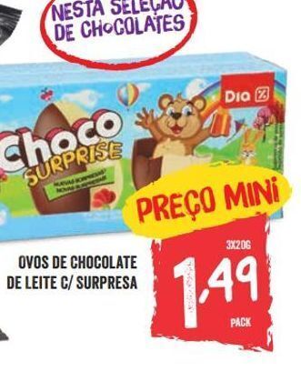 Minipreço Ovo de chocolate promoção