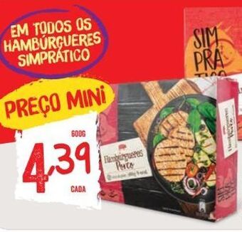 Minipreço Hambúrguer promoção