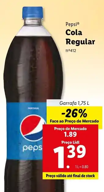 Lidl Cola Regular 1,75L promoção