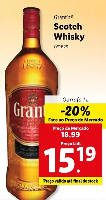 Lidl Scotch Whisky 1L promoção