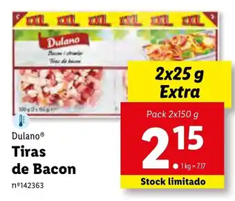 Lidl Tira de Bacon 2x150g promoção