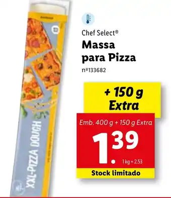 Massa para Pizza 400g +150g Extra