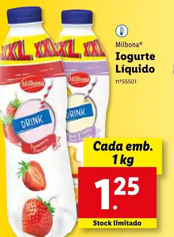 Lidl Iogurte Líquido 1kg promoção