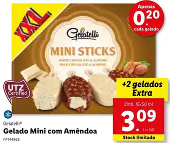 Lidl Gelado Mini com Amêndoa 16x50ml promoção