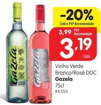 Minipreço Vinho verde gazela promoção