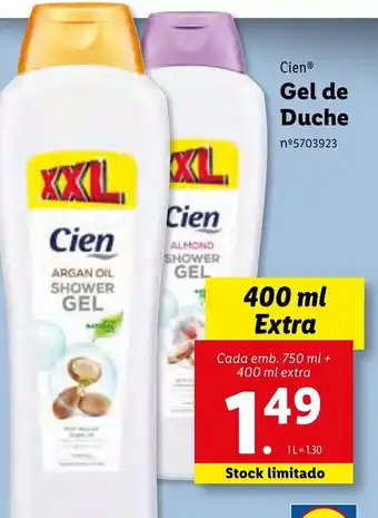 Lidl Gel de Duche 750ml promoção