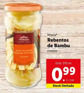Lidl Rebentos de Bambu 370g promoção