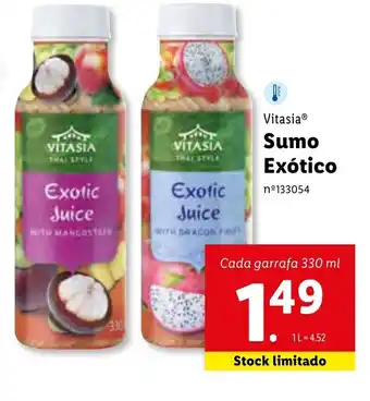 Lidl Sumo Exótico 330ml promoção