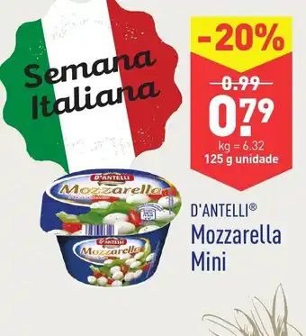 ALDI Mozzarella Mini 125g promoção