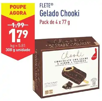 ALDI Flete Gelado Chooki 4x77g promoção