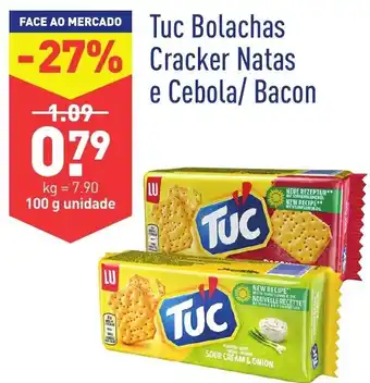 ALDI Tuc Bolachas Cracker Natas e Cebola/Bacon 100g promoção