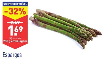 ALDI Espargos 250g promoção