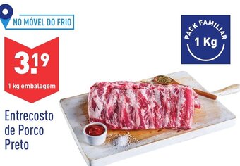 ALDI Entrecosto de Porco Preto 1kg promoção