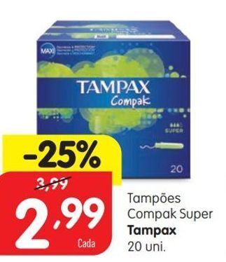 Minipreço Tampão tampax promoção