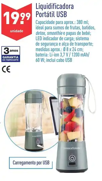 ALDI Liquidificadora Portátil USB promoção