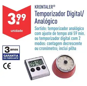 ALDI Temporizador Digital/Analógico promoção