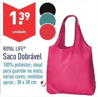ALDI Saco Dobrável 38x38cm promoção