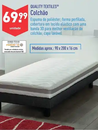 Colchão 90x200x16cm