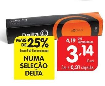 Minipreço Cápsulas de café delta q promoção