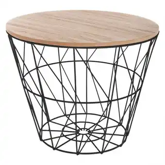 Hôma Mesa de apoio kumi preta 38cm promoção