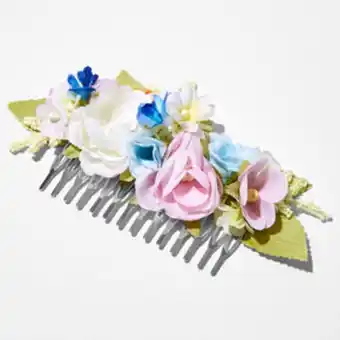 Claire's Petite pastel floral hair comb promoção