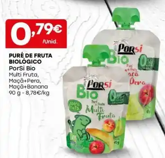 Puré de Fruta Biológico PorSi Bio 90g