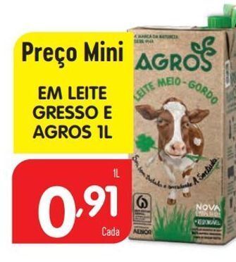 Minipreço Leite agros promoção