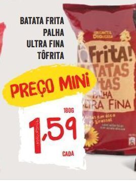 Minipreço Batata chips promoção