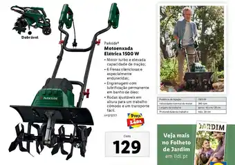 Lidl Parkside Motoenxada Elétrica 1500 W promoção