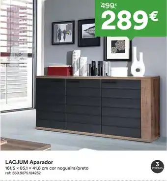 Moviflor Lacjum Aparador 161,5x85,1x41,6cm promoção