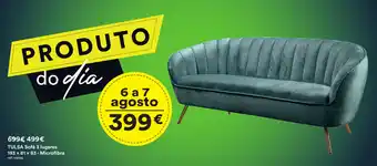 Moviflor Tulsa Sofá 3 lugares 193x81x83-Microfibra promoção