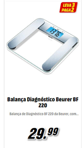 MediaMarkt Balança Diagnostico Beurer BF 220 promoção