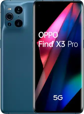 Recondicionado - smartphone oppo find x3 pro 5g azul - 6.7 256gb 12gb ram octa-core - grade a