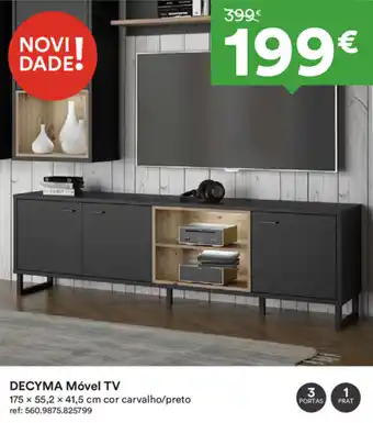 Decyma Móvel TV 175x55,2x41,5cm