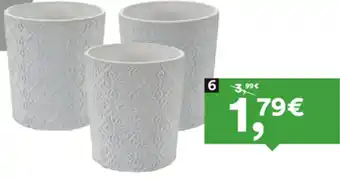 Moviflor Vaso Cerâmica cor Branco-sortido 4 desenhos promoção