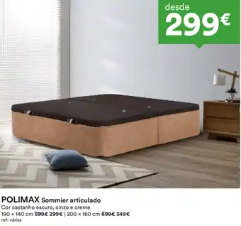 Polimax Sommier articulado 190x140cm