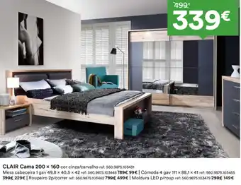 Moviflor CLAIR Cama 200x160 promoção