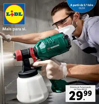 Lidl Sistema de Pulverização de Tinta 450W promoção