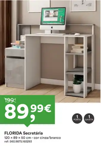 Moviflor FLORIDA Secretária 120x89x50cm promoção