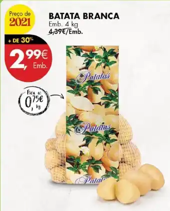 Pingo Doce Batata Branca 4kg promoção