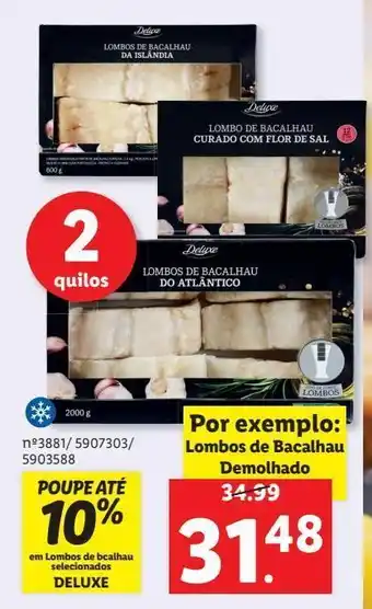 Lidl Bacalhau deluxe promoção
