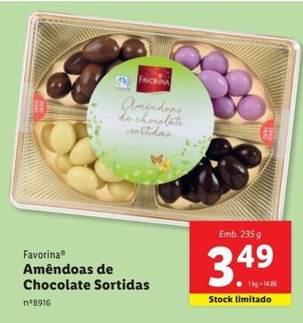 Lidl Amêndoas favorina promoção