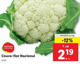 Lidl Couve flor promoção