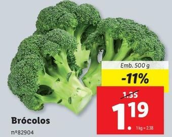 Lidl Brócolis promoção