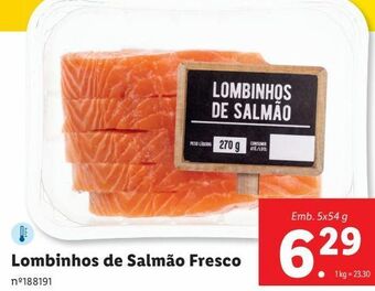 Lidl Lombo de salmão promoção