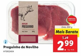 Lidl Bife novilho promoção